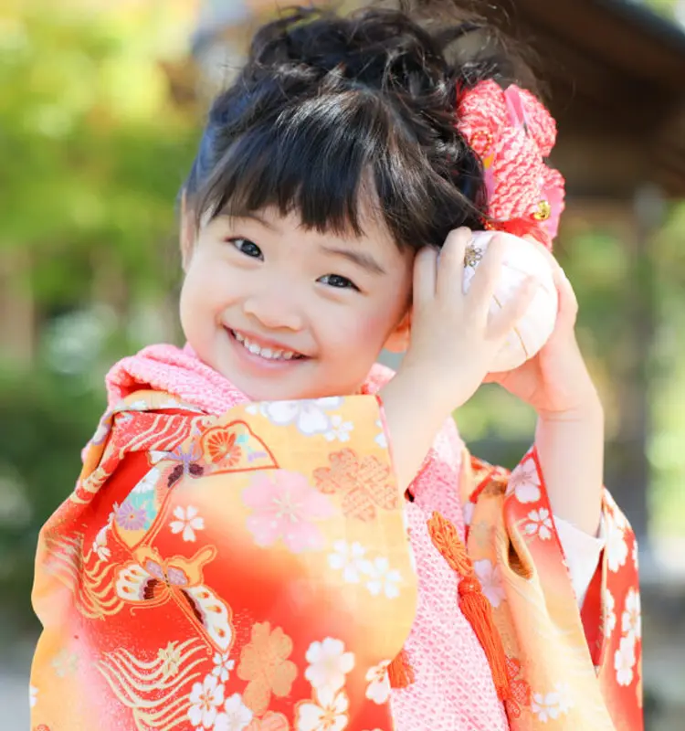 七五三 女の子の着物姿
